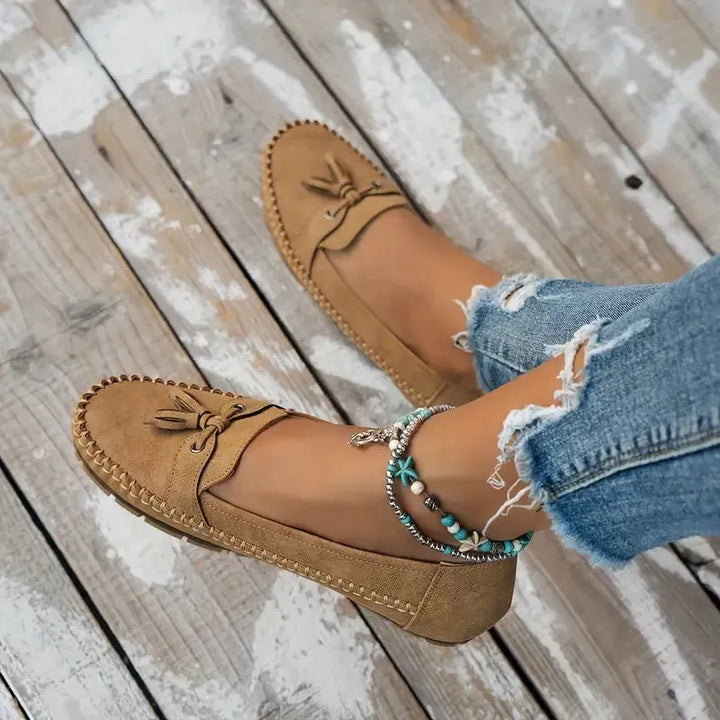 Patamon - Behagelige Loafers Med Bløde Vintage Sløjfer