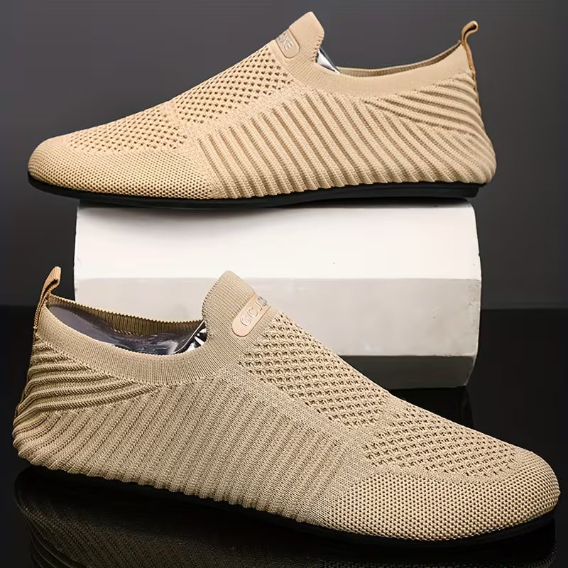 Dawood – åndbare Strikkede Slip-on-Sko