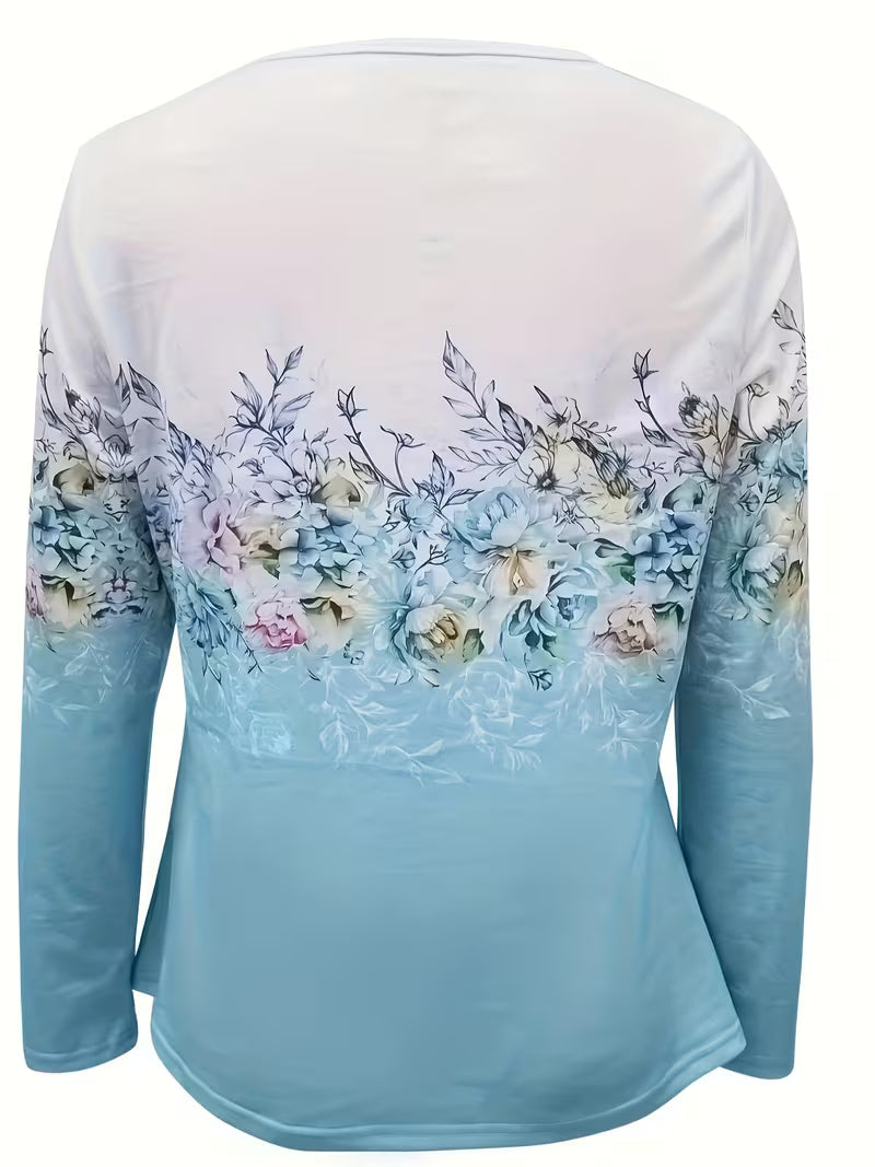 Tishna – Top Med Elegant Blomstermønster