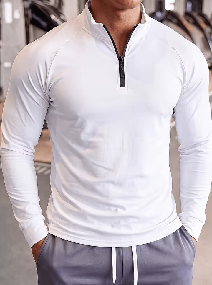 Zerdan – Langærmet Sweatshirt Med Halv Lynlås