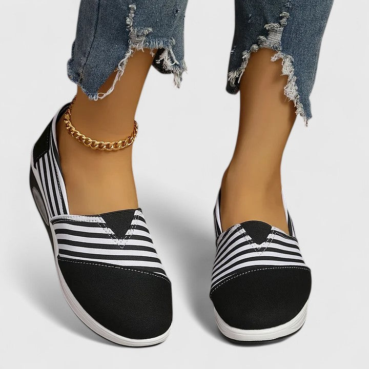 Onora - Stribede Slip-on Sko