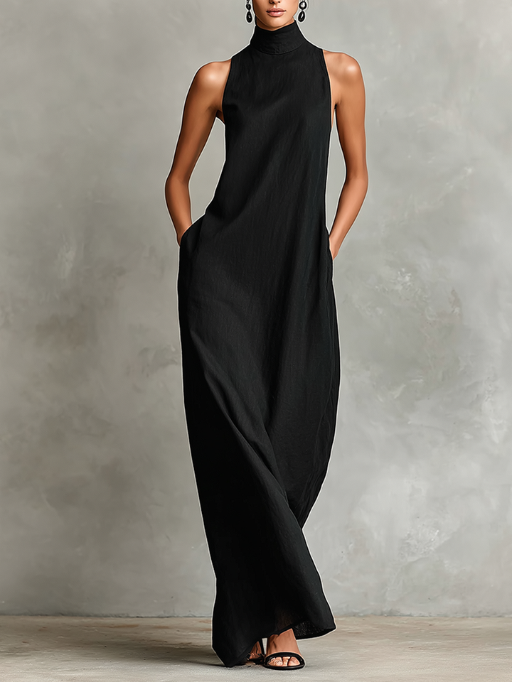 Imeria – Maxi-kjole med halterneck