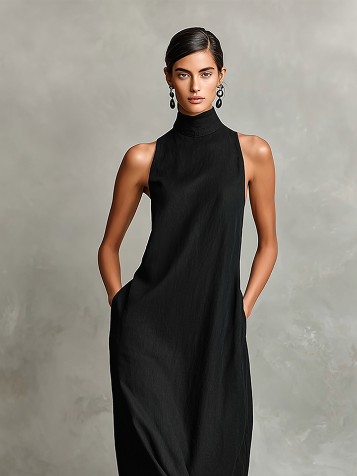 Imeria – Maxi-kjole med halterneck