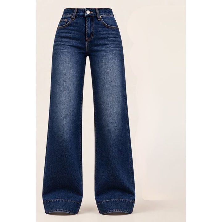 Naryna – Jeans Med Brede Ben og Høj Talje