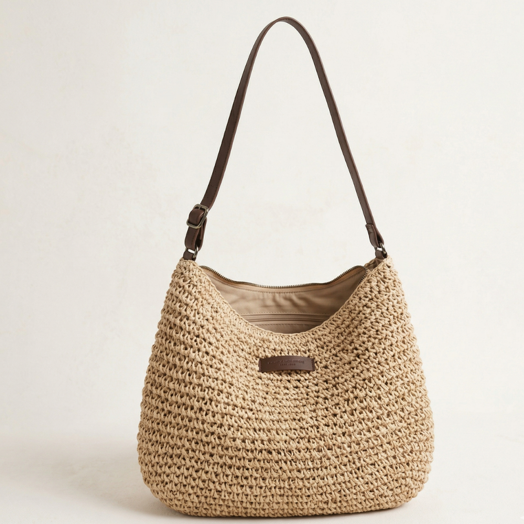 Liisi – Elegant Vævet Skuldertaske