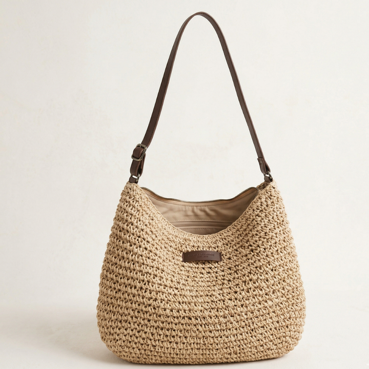 Liisi – Elegant Vævet Skuldertaske