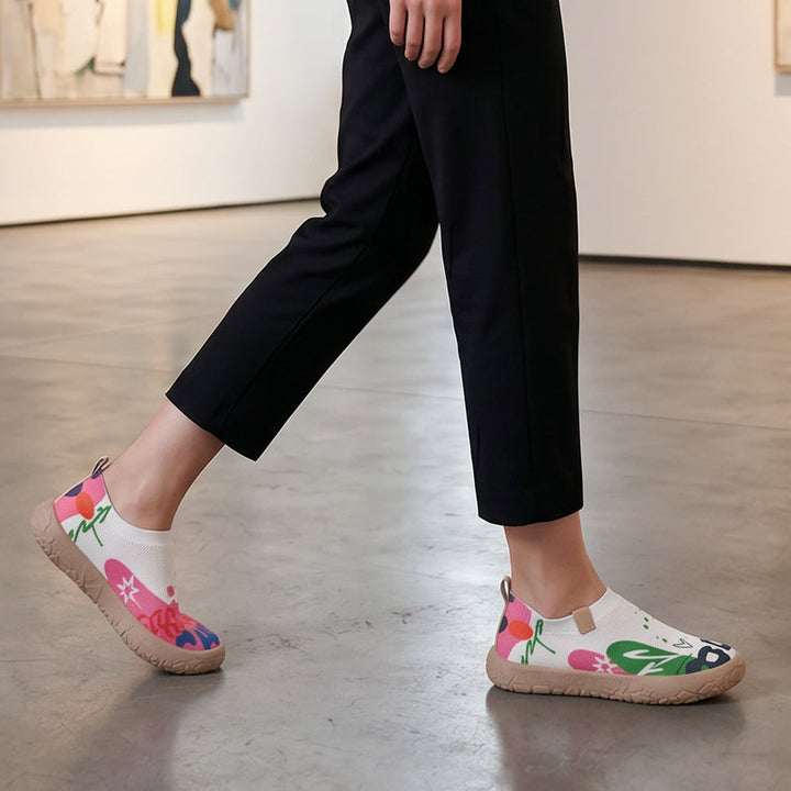 Farhia – Afslappede Slip-on-sko Med Kunstnerisk Print
