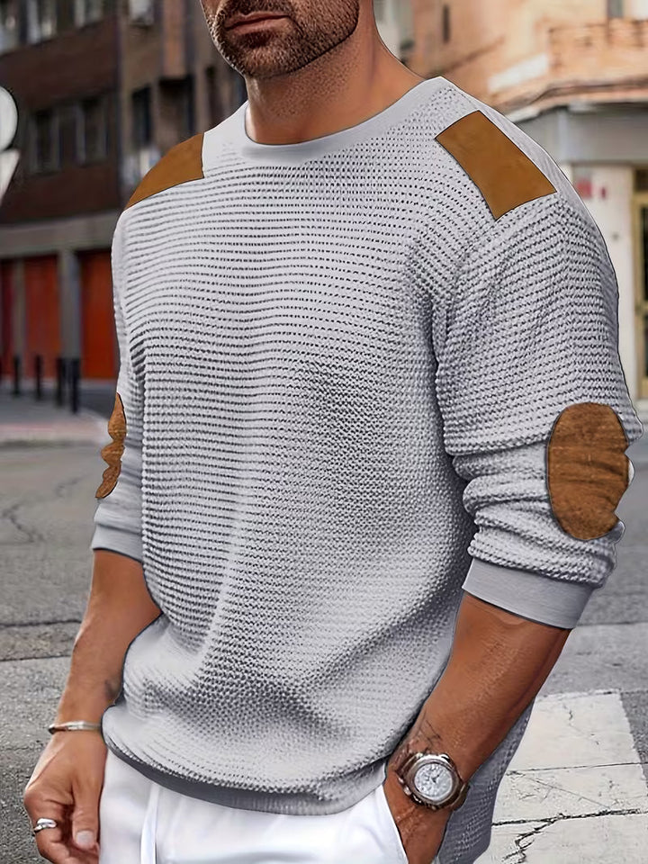 Joaol – Afslappet Sweatshirt I Vaffelstrik