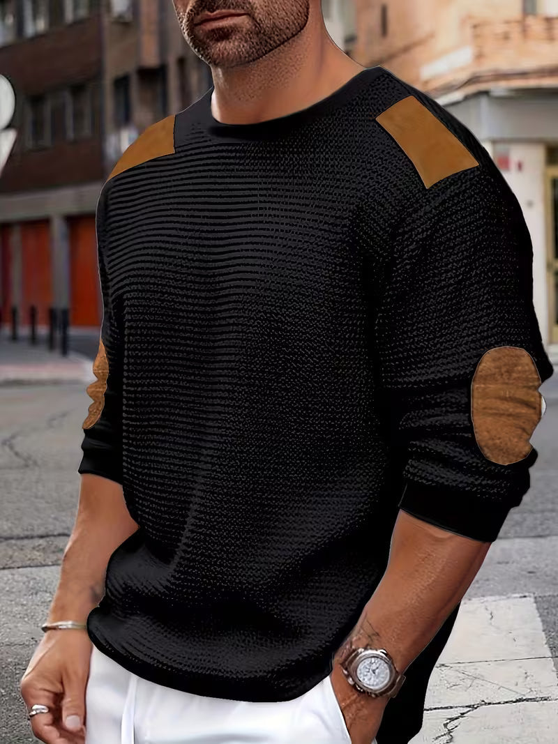 Joaol – Afslappet Sweatshirt I Vaffelstrik