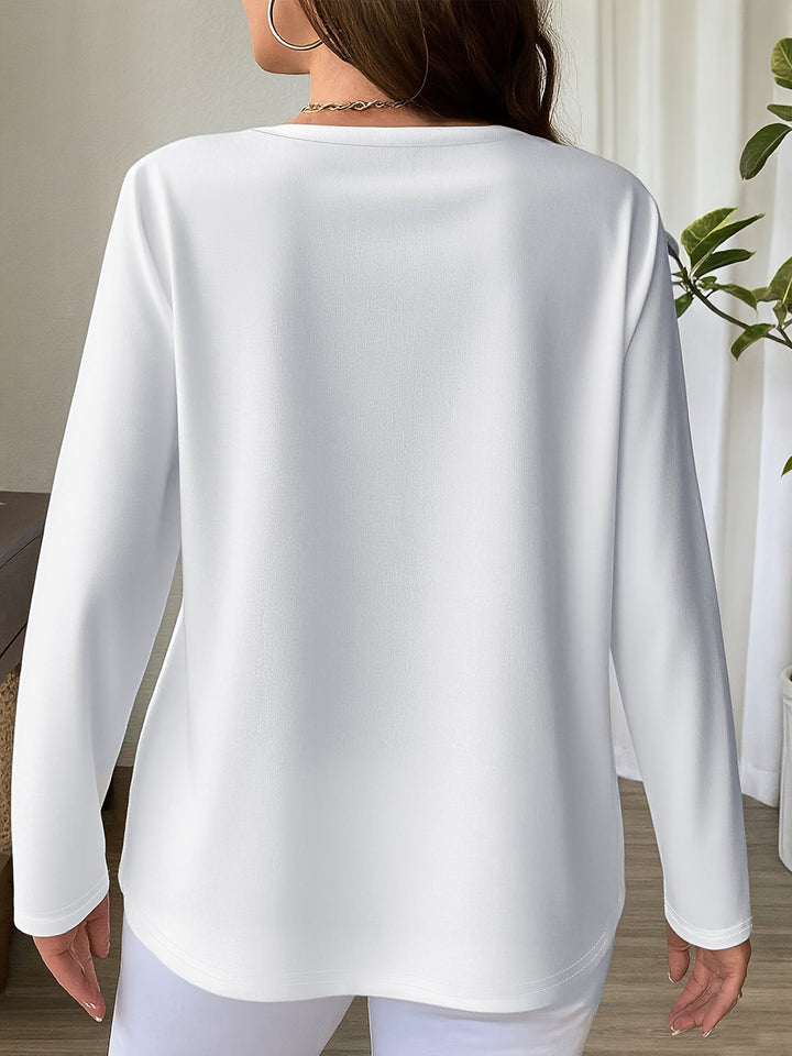 Vlada - Elegant Vinterbluse Med Lange Ærmer