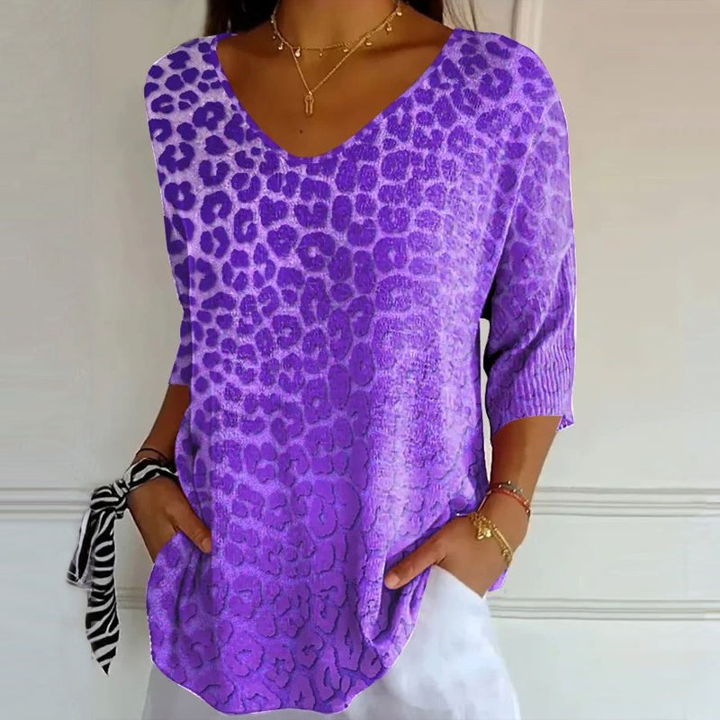 Liliam - Vintage Inspireret Afslappet T-shirt