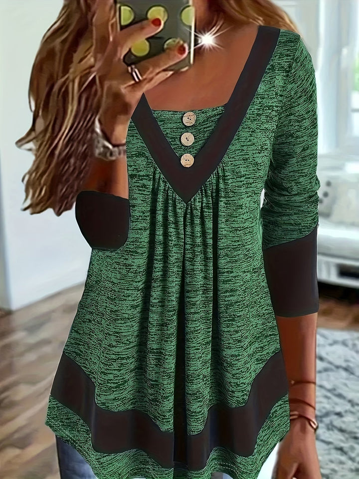 Grisel – Elegant T-shirt Med Udvidet Ben