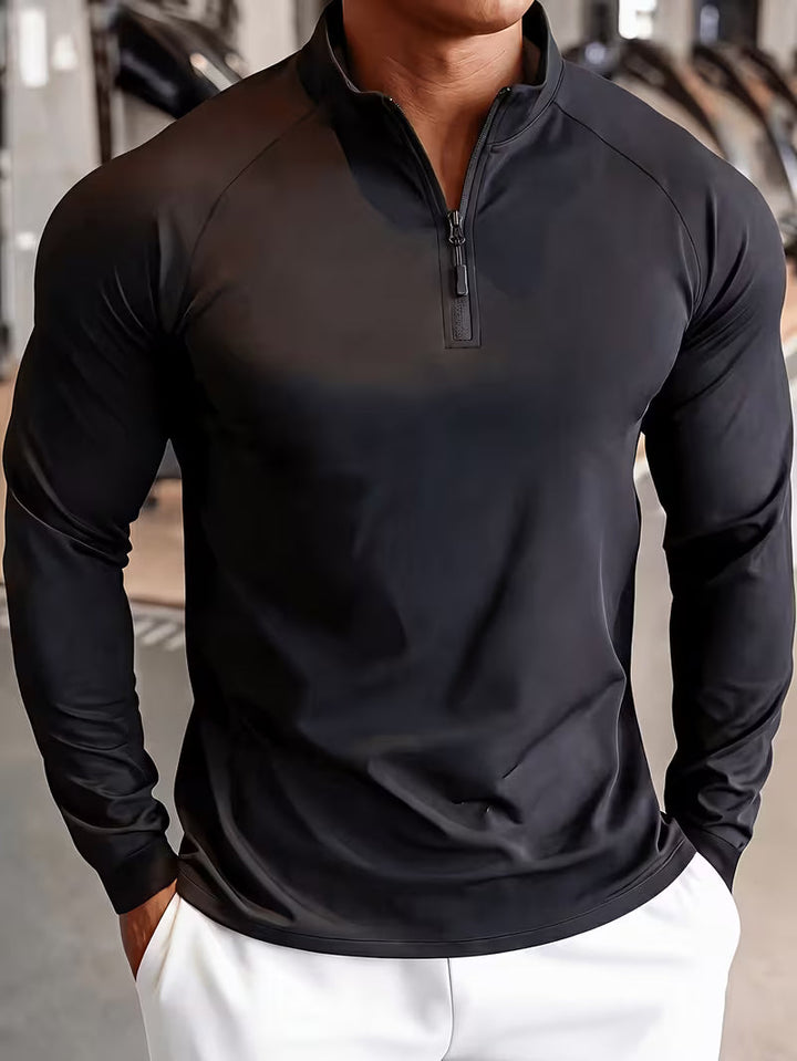 Zerdan – Langærmet Sweatshirt Med Halv Lynlås