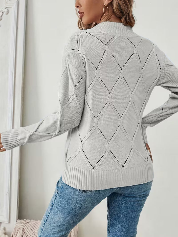 Filisha – Strikket Trøje Med Rund Hals