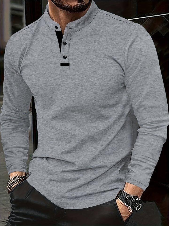 Tselmeg - Polo Shirt Med Lange Ærmer