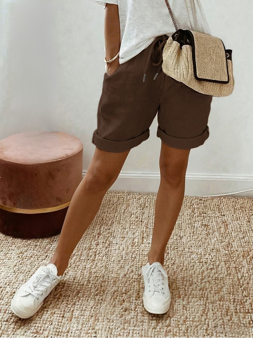Keely - Behagelige Linned Shorts