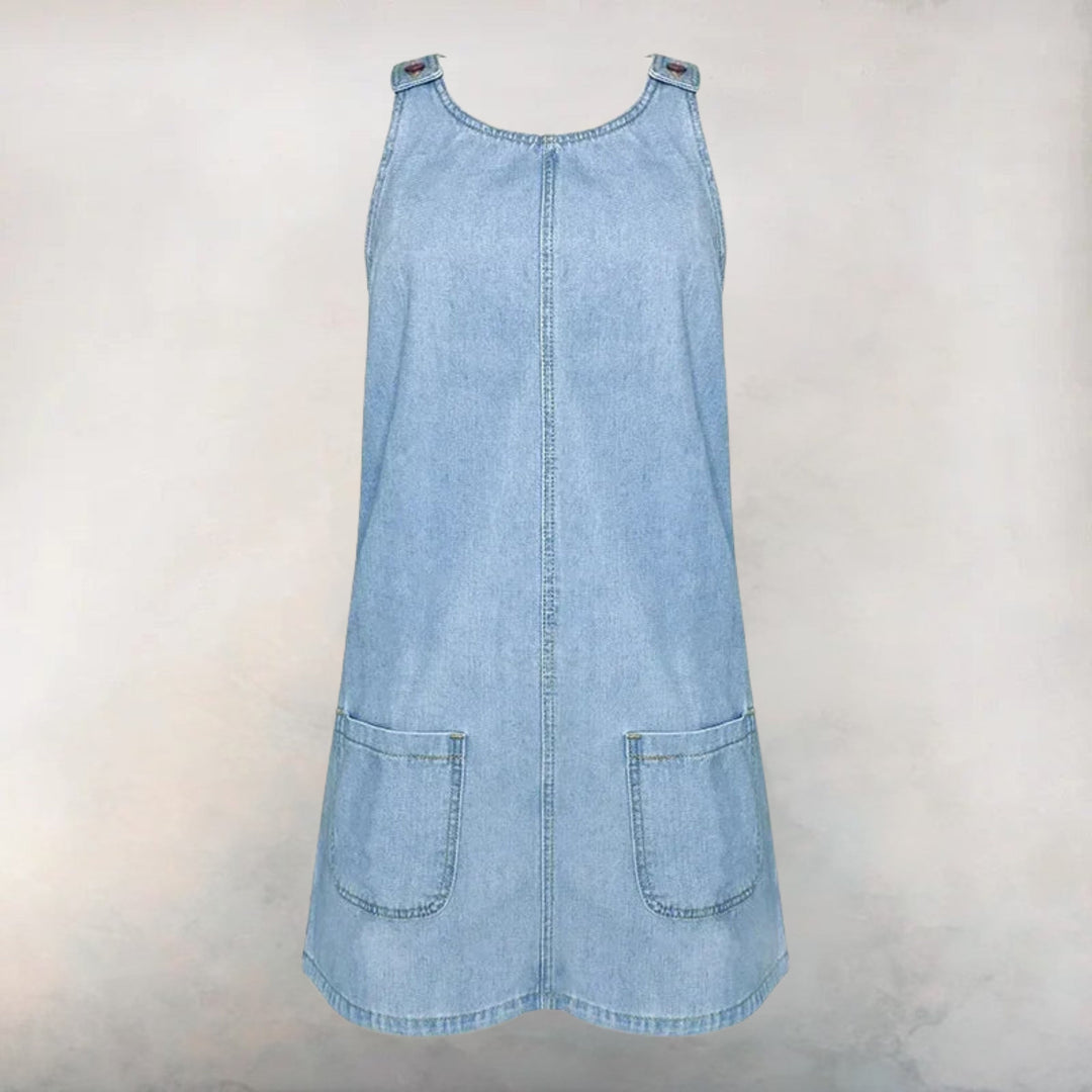 Lucelia – Ærmeløs Og Let Denimkjole
