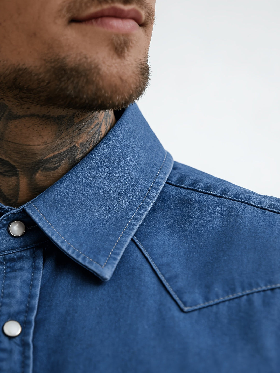 Zeynal - Afslappet Denim Skjorte