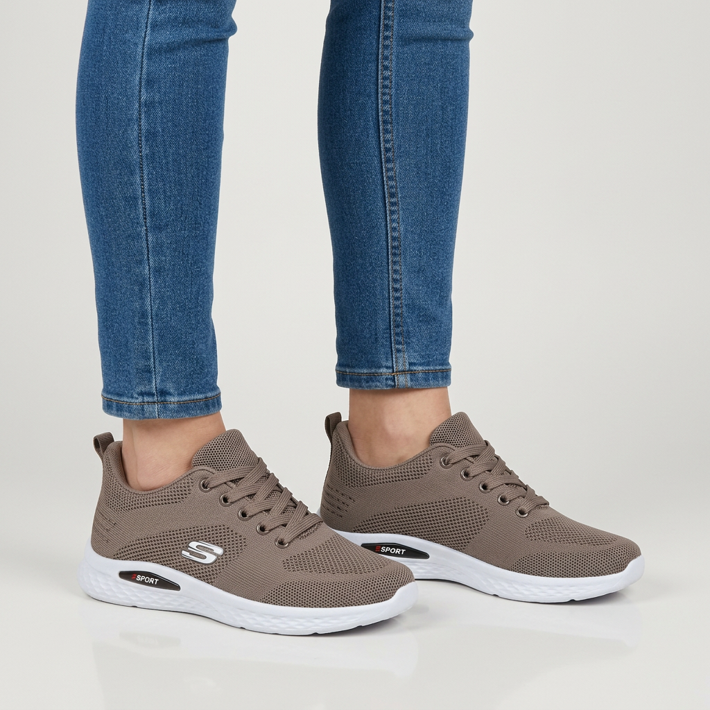 Alixia - Komfortabel Sneaker Med Snørebånd
