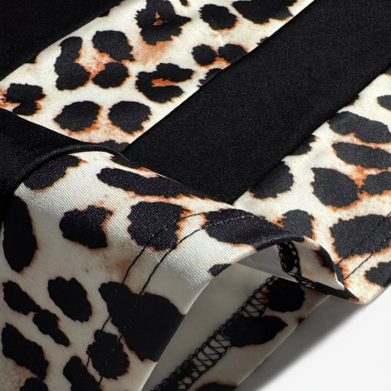 Leoza – Vintage-Kjole Med Leopardmønster