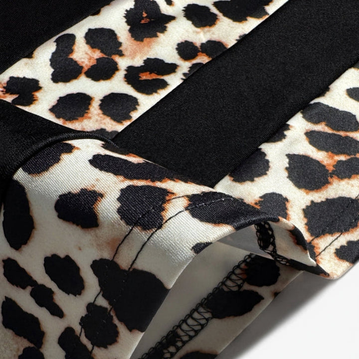 Leoza – Vintage-Kjole Med Leopardmønster