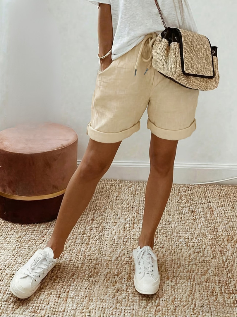 Keely - Behagelige Linned Shorts
