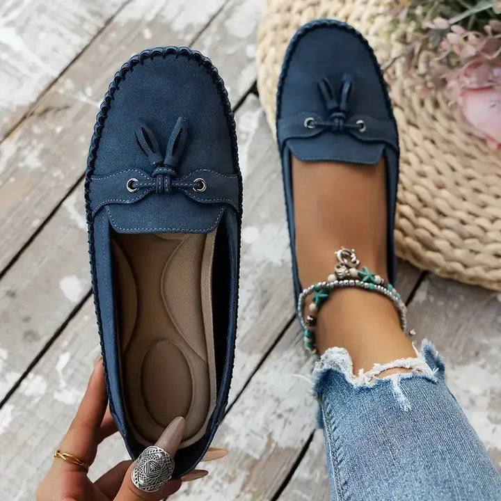 Patamon - Behagelige Loafers Med Bløde Vintage Sløjfer