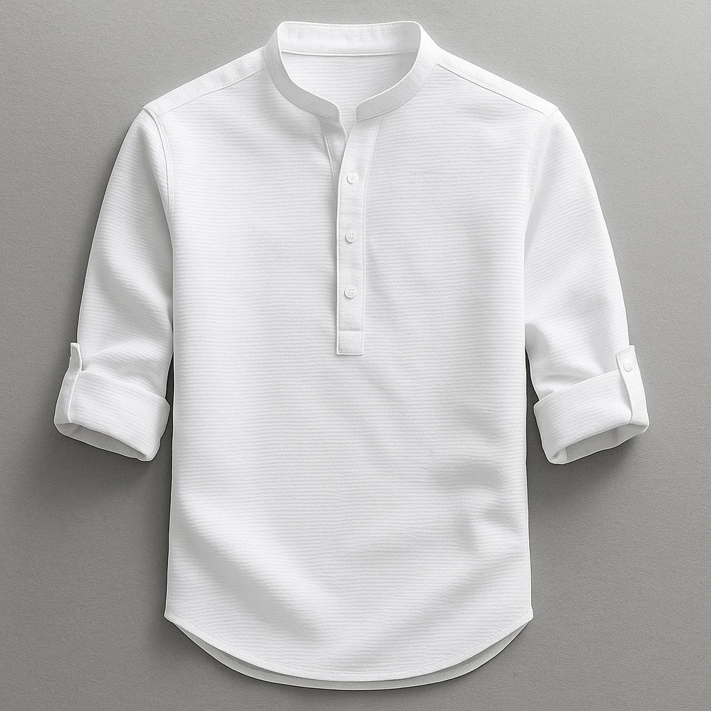 Antero – Langærmet Henley Skjorte