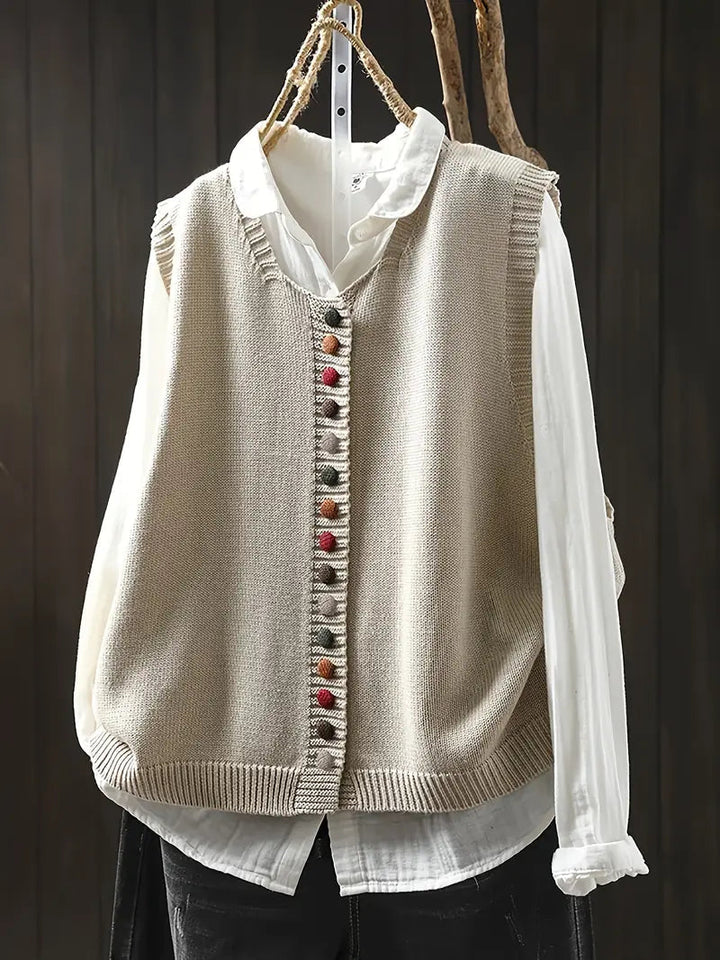 Toriana – Ærmeløs Strikket Vest