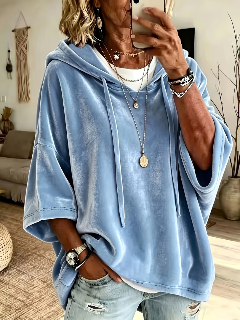 Missina – Luksuriøs Overdimensioneret Velour-hoodie