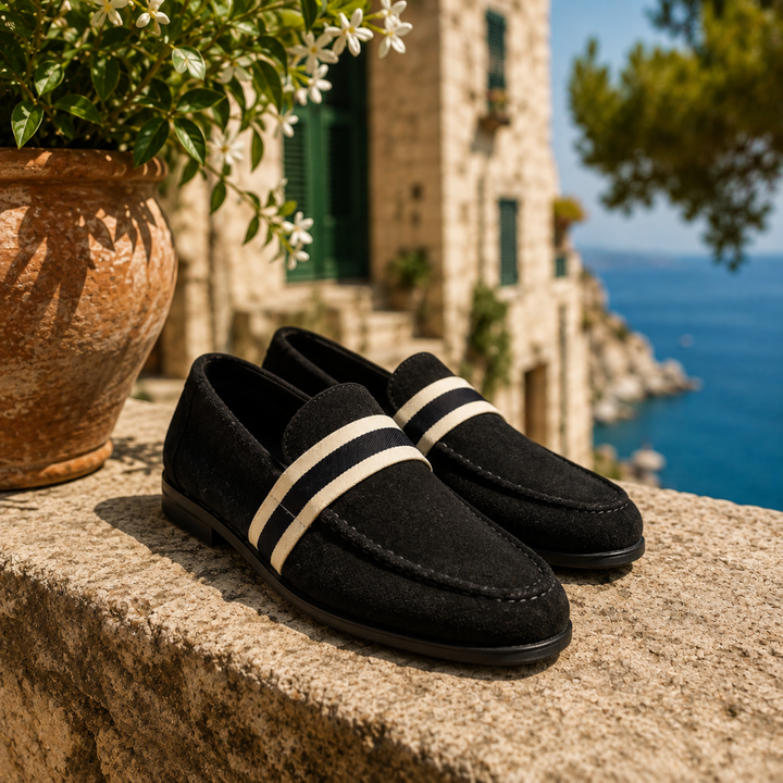 Hanno - Afslappede Stribede Loafers