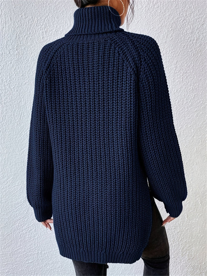 Felina – Strikket Rullekravebluse Med Lange Ærmer