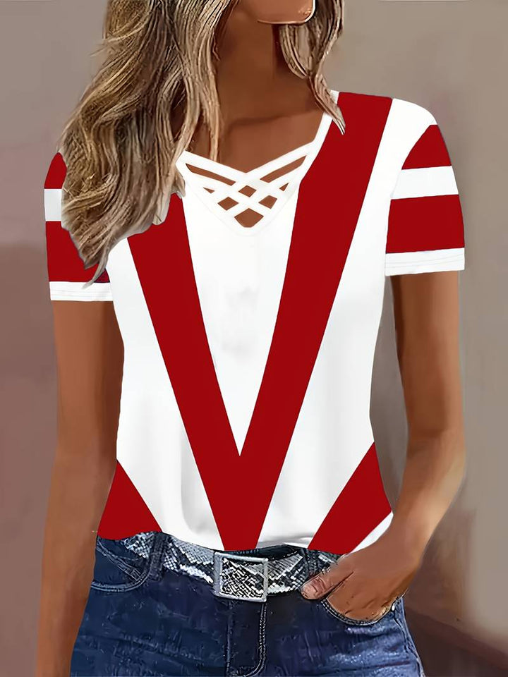 Rosibel - T-shirt Med Korte Ærmer Og Print