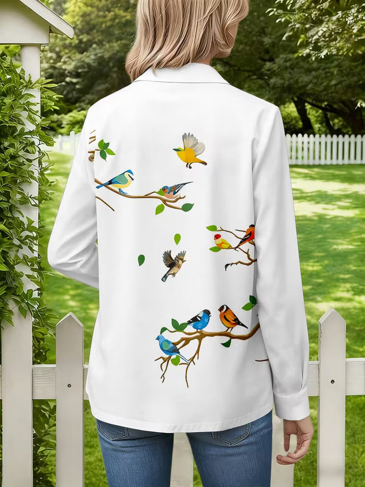 Joena – Langærmet Skjorte Med Print