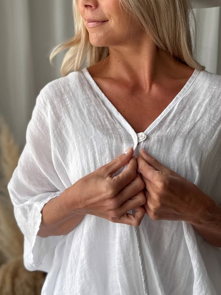 Winnie - Boheme Bluse Med Løse Ærmer
