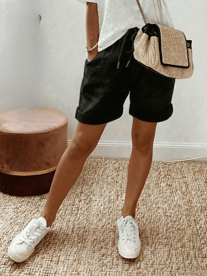 Keely - Behagelige Linned Shorts