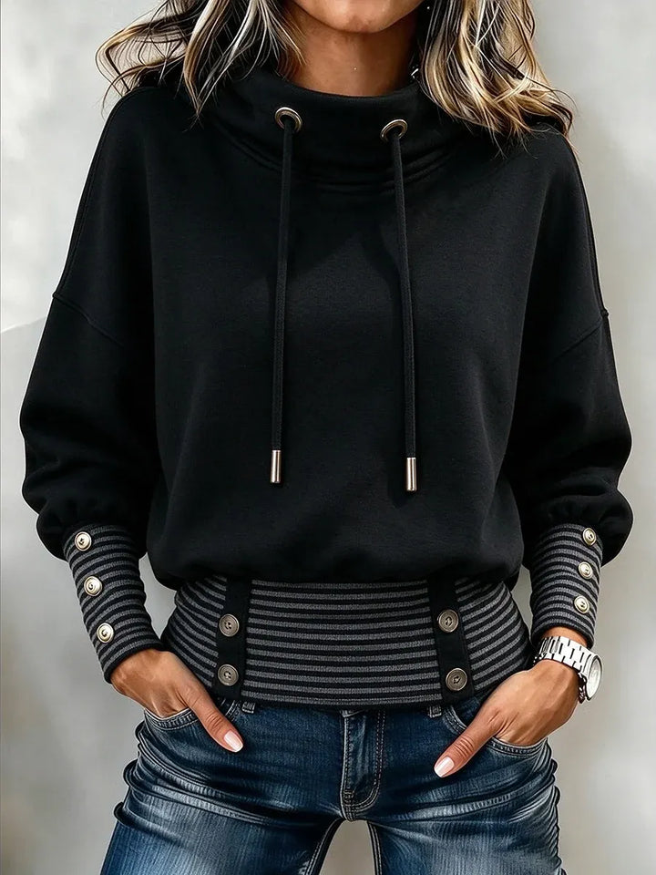 Nibika – Sweatshirt Med Opretstående Krave Og Snøre