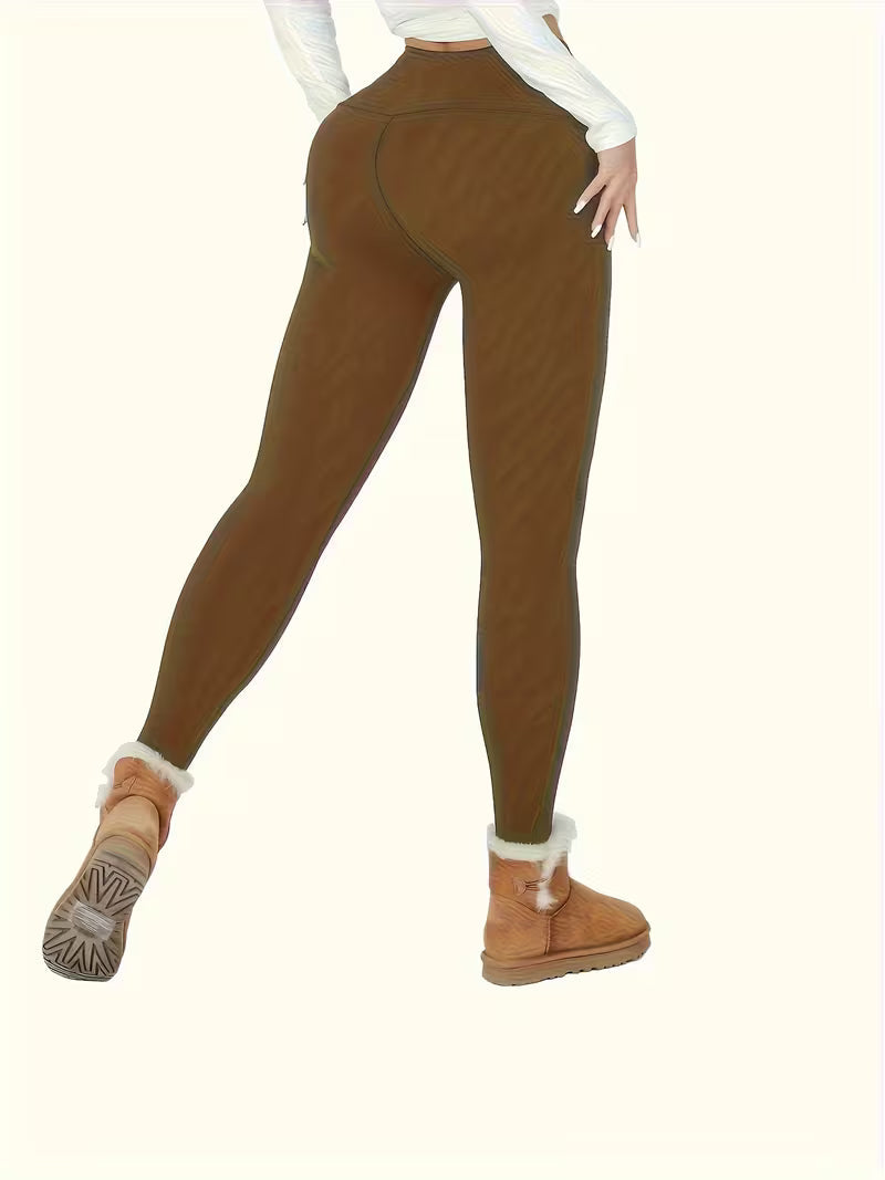 Linzay – Leggings Med Høj Talje Og Termisk Fleeceforing