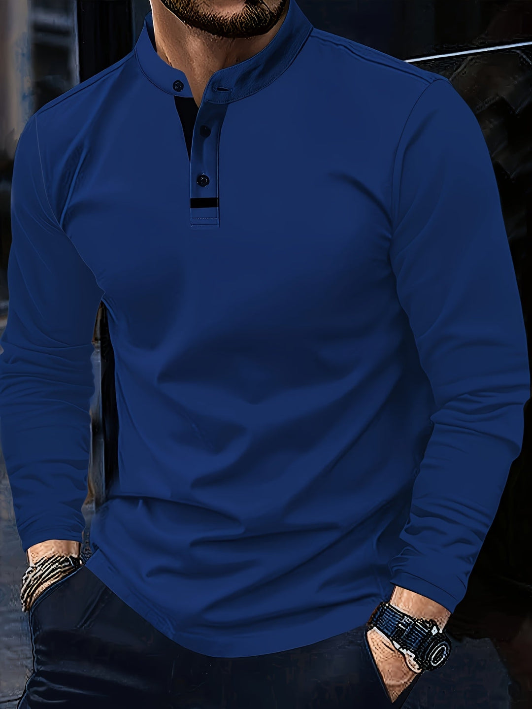 Tselmeg - Polo Shirt Med Lange Ærmer