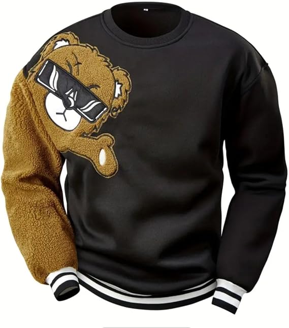 Linnar – Sweatshirt Med Bamse-Patch