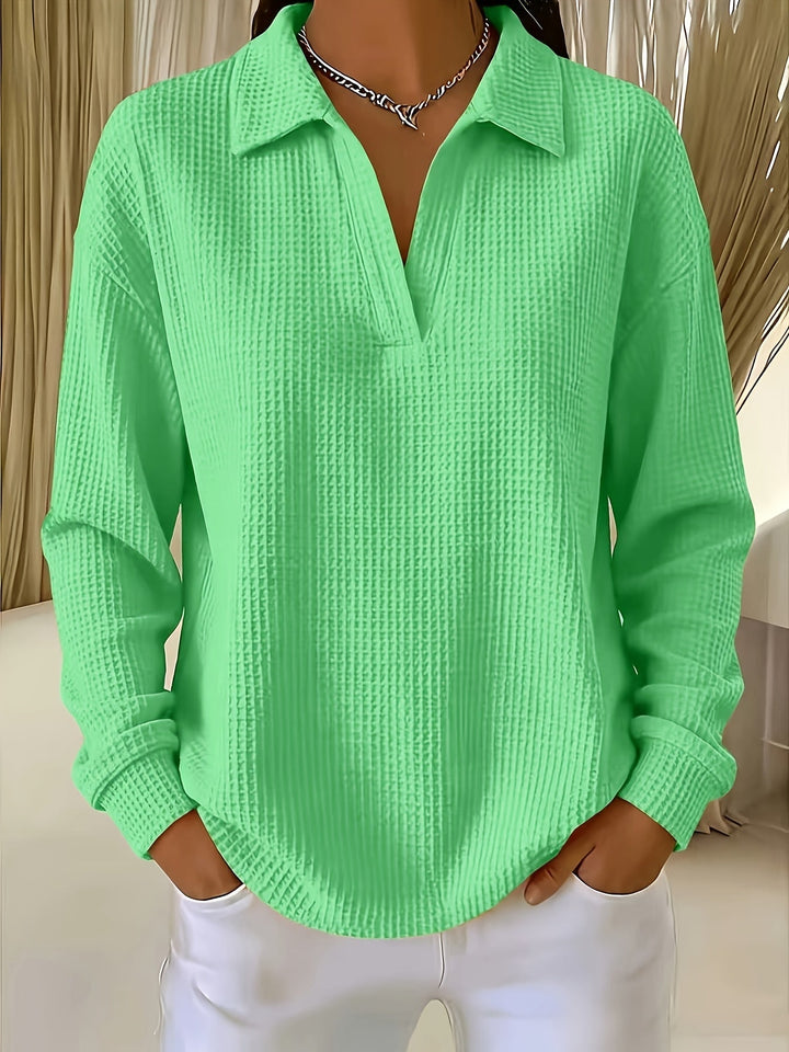 Daphnie - Elegant Skjorte Med Polokrave