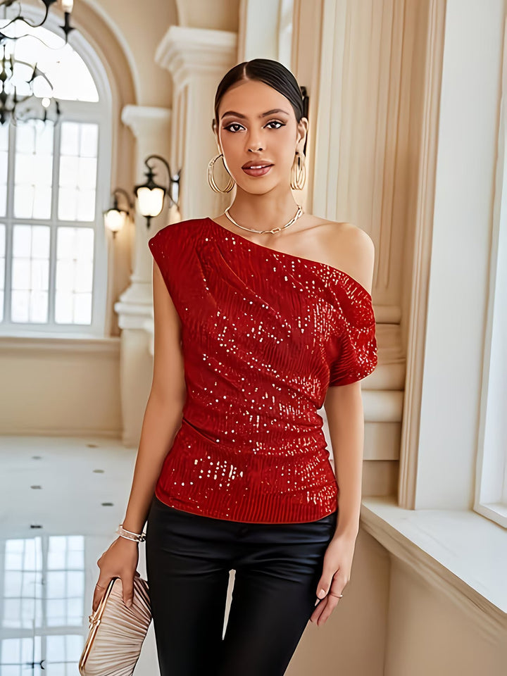 Jhasel – Elegant Top Med Én Skulder