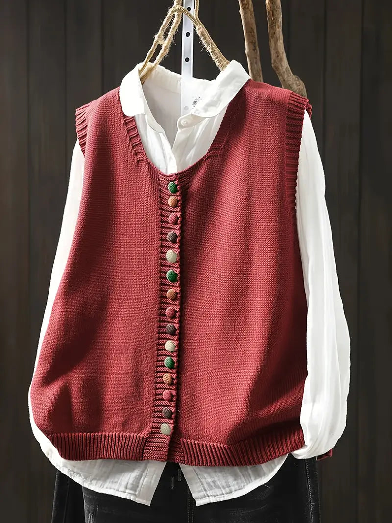Toriana – Ærmeløs Strikket Vest