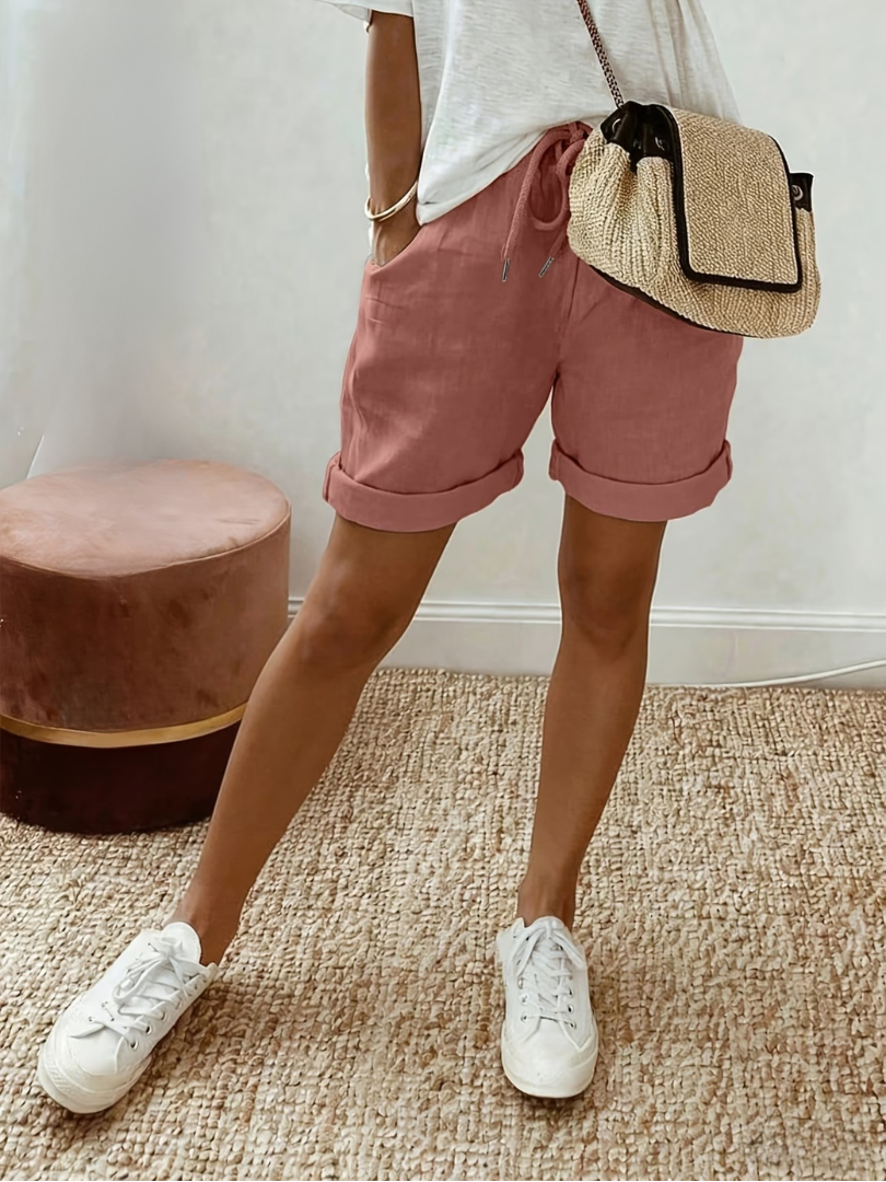 Keely - Behagelige Linned Shorts