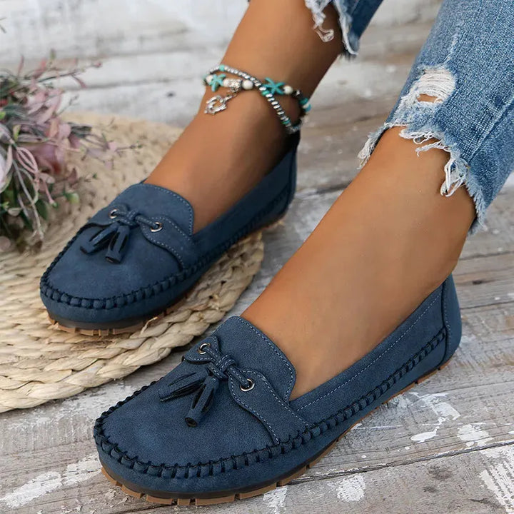 Patamon - Behagelige Loafers Med Bløde Vintage Sløjfer