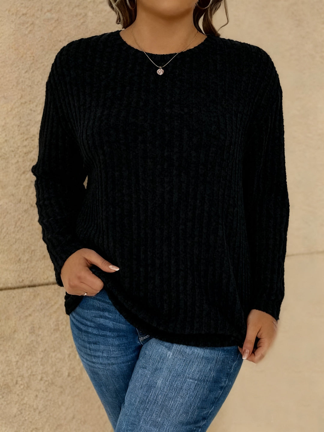 Katiya - Afslappet Løs Langærmet Trøje