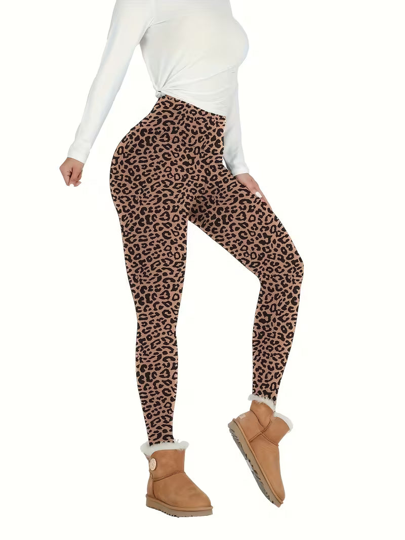Linzay – Leggings Med Høj Talje Og Termisk Fleeceforing