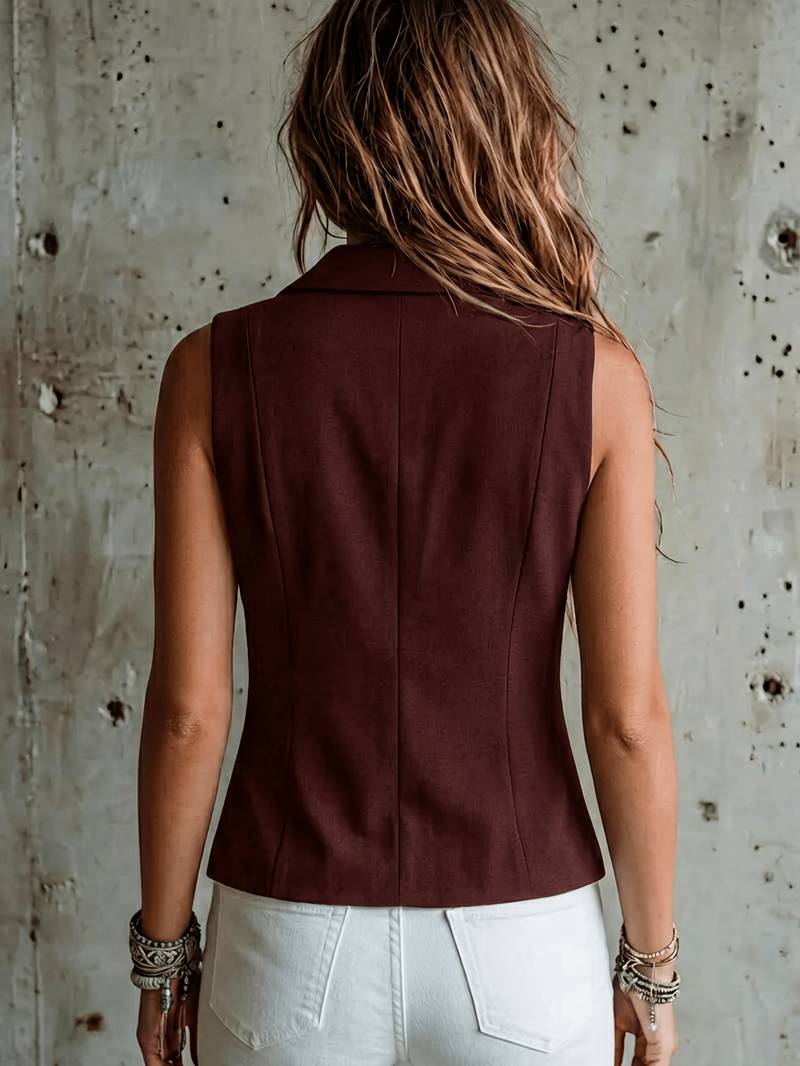 Arden - Elegant Jakkevest Med Lommer