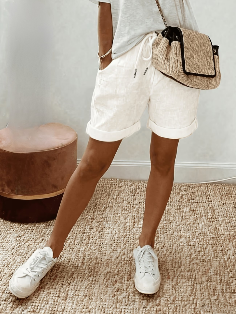 Keely - Behagelige Linned Shorts