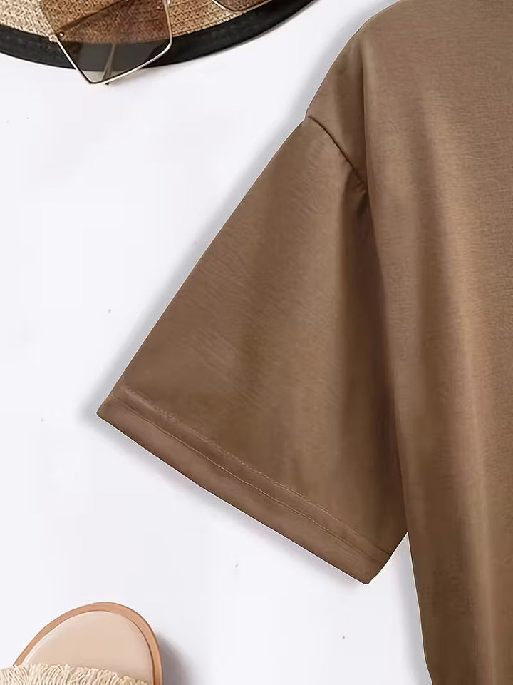 Nimina – Elegant T-Skjorte Med Grafisk Udskriv